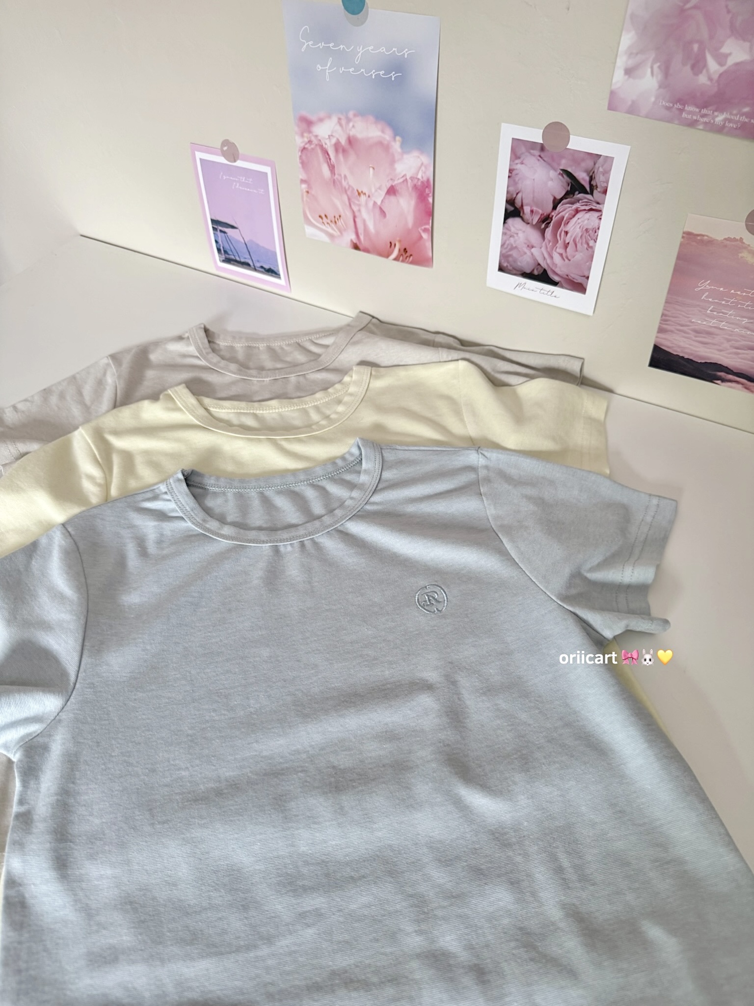 Cute Logo Pastel Crop Top