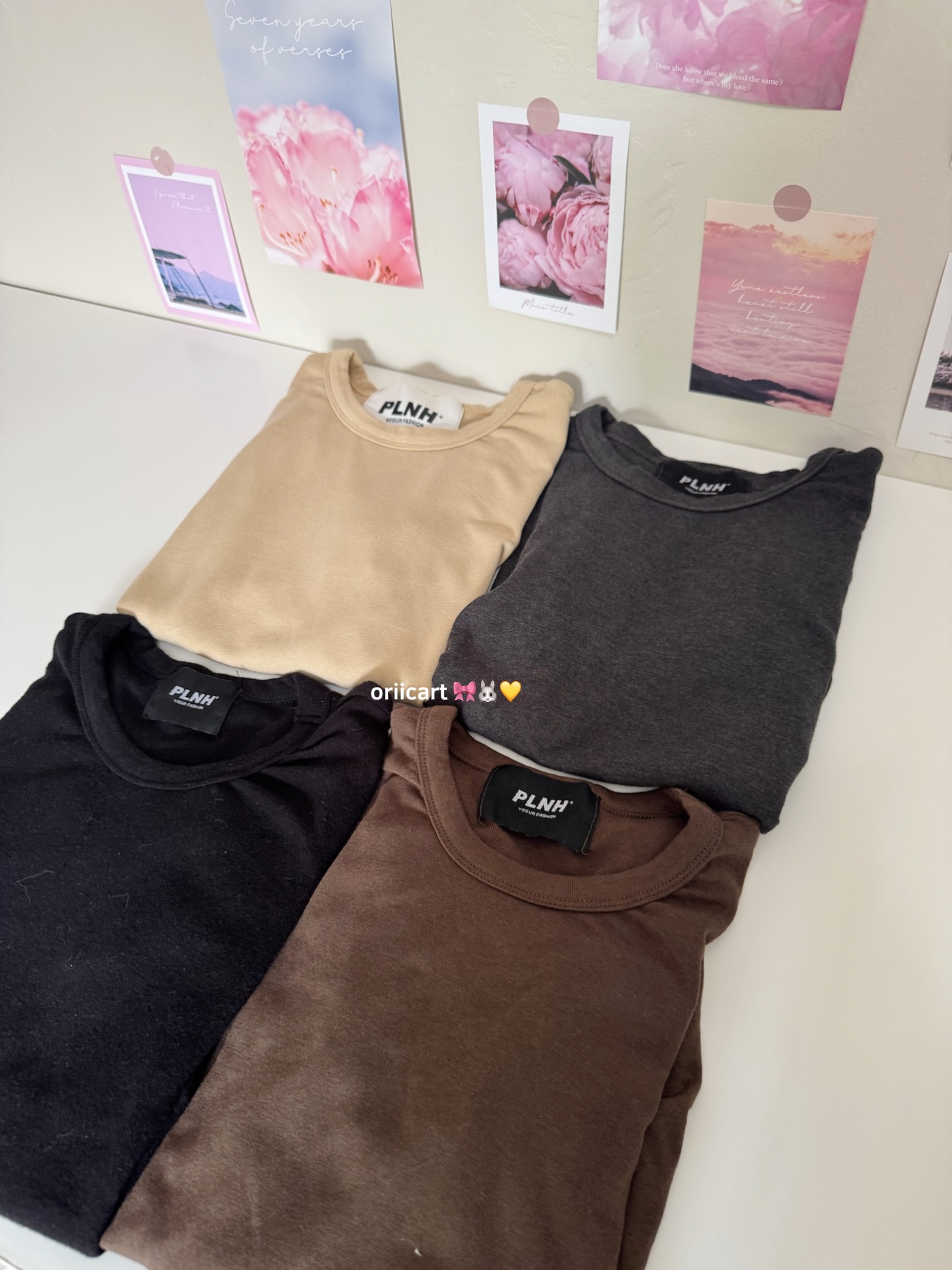 Nipped Waist Plain Solid Tee