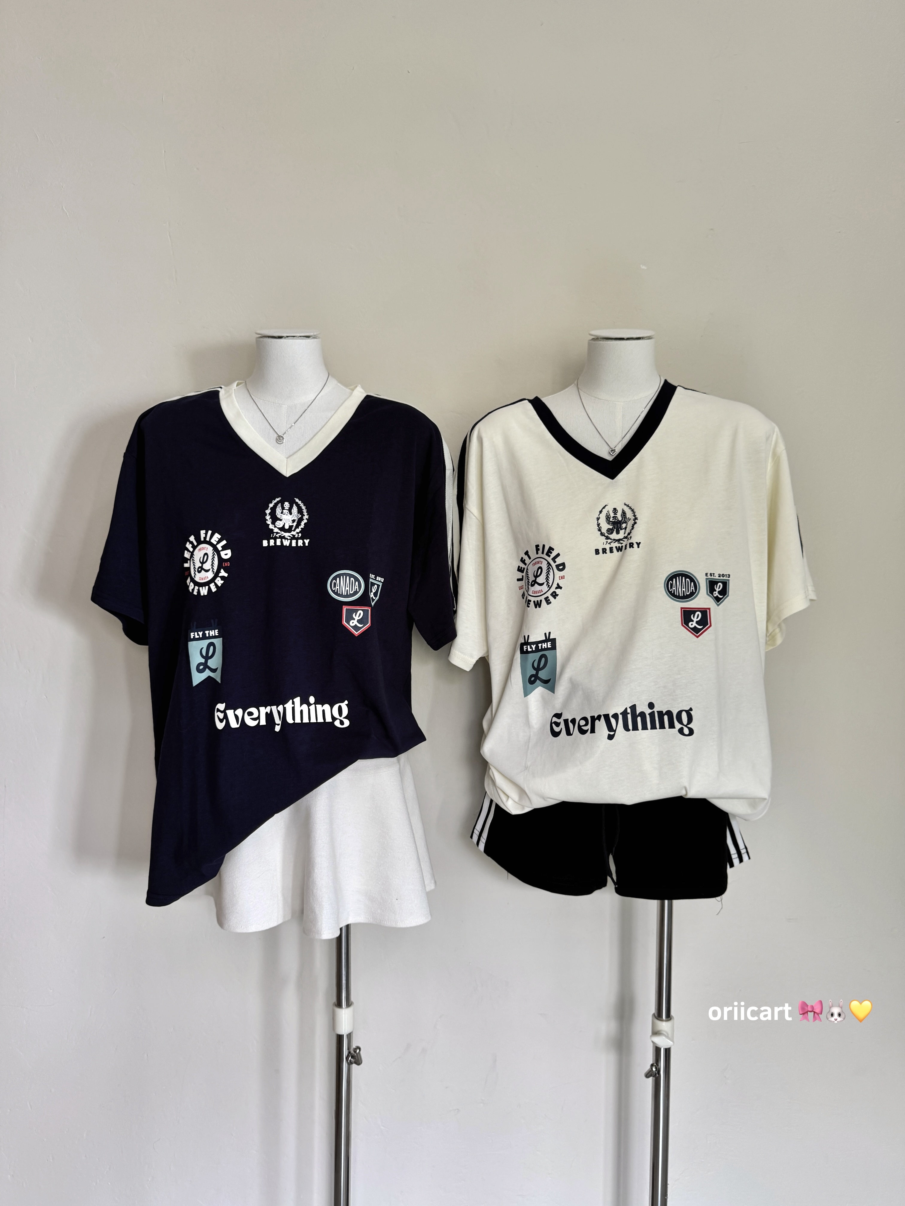 Retro Sports Club V-Neck Tee